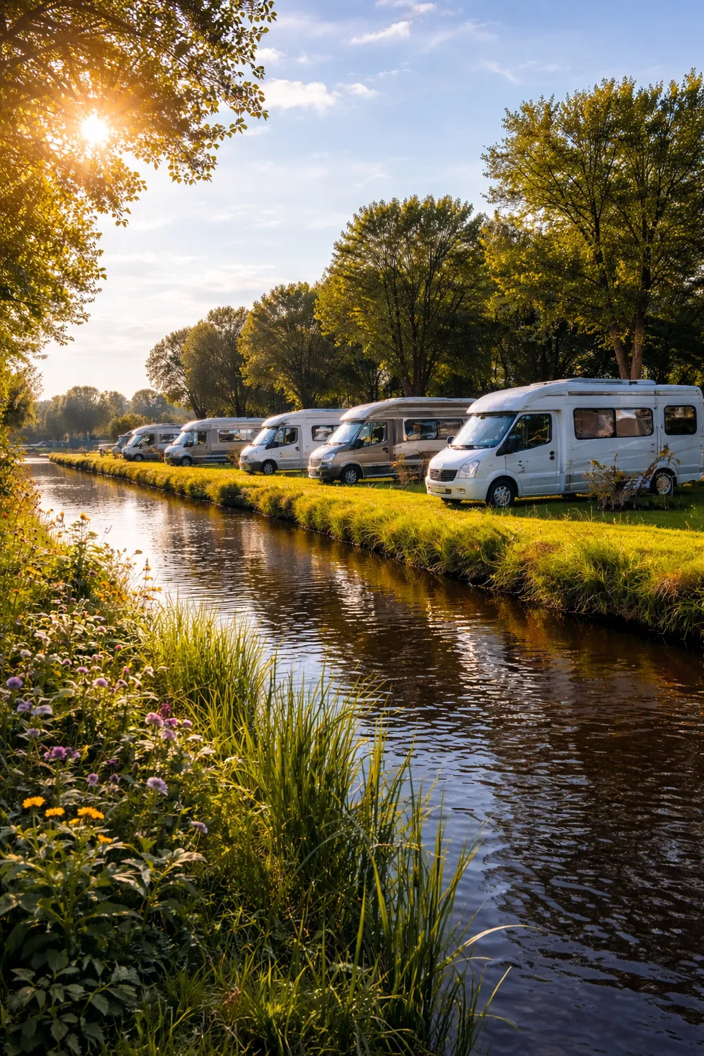 Rustige plek aan het water voor een weekend weg.