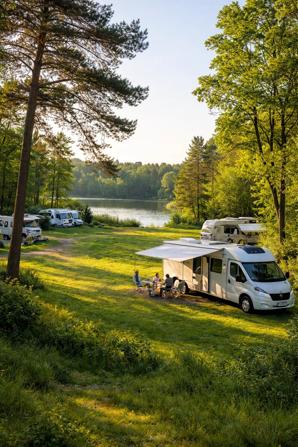 Rustige plek in het groen.