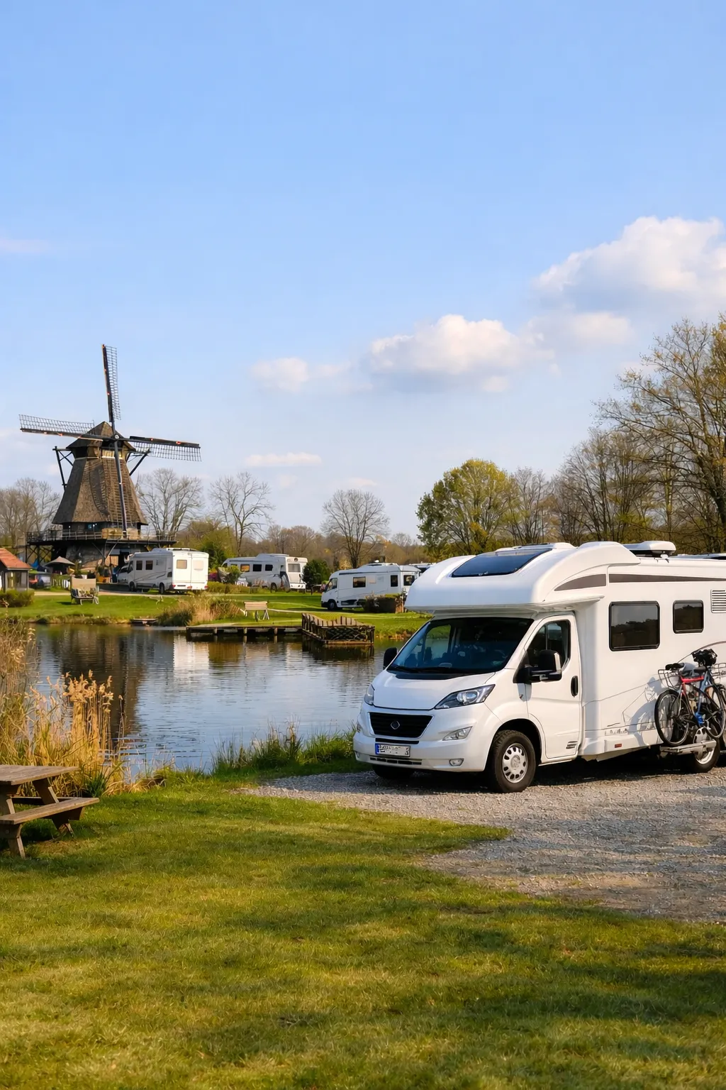 Rustige camperplaats, het hele jaar open.